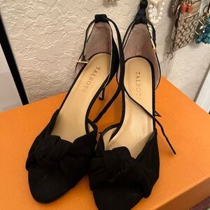 Talbots Black Bow-Tie Heels